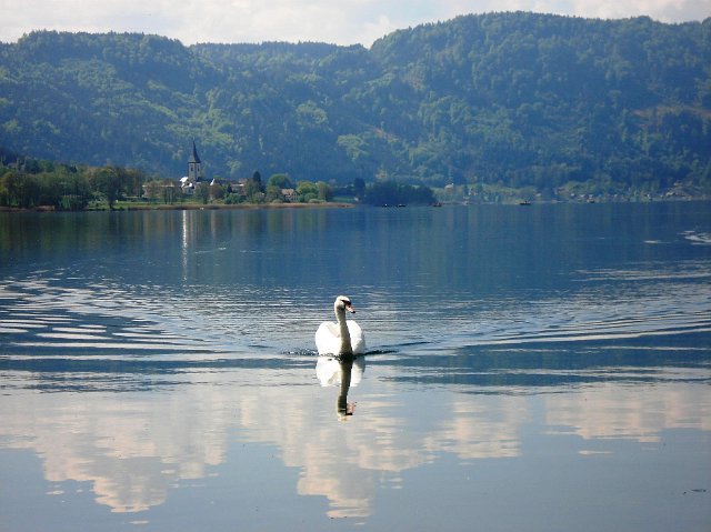 Blick auf Stift Ossiach